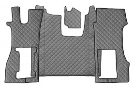 Set covorase camion, piele ecologica compatibil cu SCANIA R 2016-> Gri, AUTOMAT, scaun pasager pneumatic - Img 1