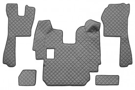 Set covorase camion, piele ecologica compatibil cu SCANIA R pana in 2010 Gri, MANUALA