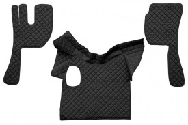 Set covorase camion, piele ecologica compatibil cu VOLVO FH12 FH 16 2002-2012 Negru, MANUALA vers. 1