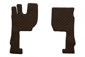 Set covorase camion, piele ecologica compatibil cu VOLVO FH4 FH5 2013-> Maro, AUTOMAT - Img 2