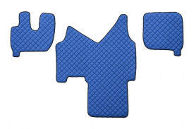 Set covorase camion, piele ecologica compatibile cu IVECO STRALIS AS 2002-2012, cabina mare, automata albastru