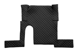 Set covorase camion, piele ecologica compatibile cu Man TGX 2007-2017 Manual, Negru cu un sertar - Img 3