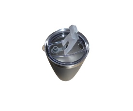 Set Cuplu Termos din otel inoxidabil Portocaliu si Gri, 600 ml cu perete dublu - Img 5