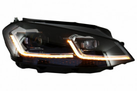 Set faruri LED compatibil cu VW Golf 7 VII 2012-2017 R-Line Look cu Semnal Dinamic - Img 7