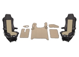 Set huse scaune camion si mochete interior combatibil cu MAN TGX II 2021->, culoare crem