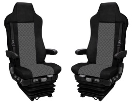 Set huse scaune camion si mochete interior combatibil cu MAN TGX II 2021->, culoare gri - Img 2