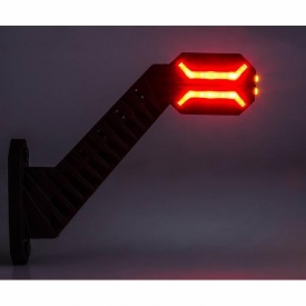 Set lampi gabarit cu brat oblic 45°, 200mm, LED, 3 functii, stanga-dreapta, Dragon Light, Horpol - Img 8