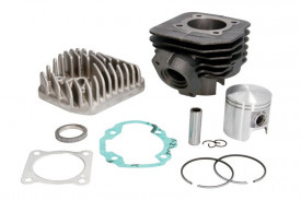 Set motor , cilindru , piston, segmenti, chiulasa si set garnituri 2T , capacitate 80cc compatibil cu PEUGEOT BUXY, ELYSEO, ELYSTAR, SPEEDAKE, SPEEDFIGHT, SPEEDFIGHT AC, SQUAB, SV, TKR, TREKKER, VIVACITY 50 1991-2013 - Img 2