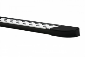 Set praguri laterale din aluminiu cu suporti compatibil VW CADDY caroserie lunga 2004-2020, TrimLine Alu Design - Img 5