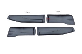 Set Protectii laterale pentru usi compatibile Nissan Navara NP300 2016->, plastic ABS - Img 10