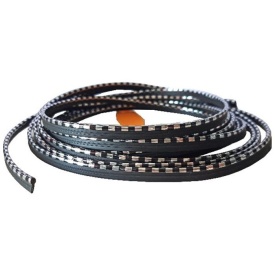 Set rola ornament bord 5 metri cu racleta, latime 6mm, culoare carbon