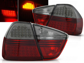 Set Stopuri LED compatibile cu Bmw E90 2005-2008 Rosu Fumuriu LED - Img 2