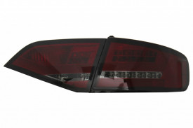 Stopuri LED compatibil cu AUDI A4 B8 Sedan Limousine 2008-2011 Rosu Fumuriu - Img 4