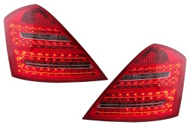 Stopuri LED compatibil cu Mercedes S-Class W221 2005-2009 Rosu Clar - Img 1