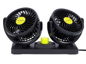 Ventilator auto dublu, rotativ, 24V, 8W, diametru 2 x 10 cm - Img 4