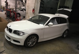 Bara Fata compatibil BMW Seria 1 E81 E82 E87 E88 2004-2011 M-Technik M-tech Design, cu proiectoare incluse - Img 5