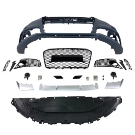 Bara Fata compatibil cu Audi A6 2011-2015 RS6 Design cu gauri pentru senzori de parcare - Img 5