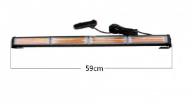 Bara stroboscopica Girofar LED, 59 cm, 12-24V, 72W, 9 Мoduri de Iluminare