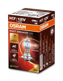 Bec Auto H7 OSRAM Night Breaker Laser Next Generation Halogen +220%, 12V 55W - Img 2