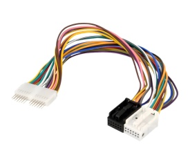 Cablu adaptor conector radio ISO 80310 pentru Audi, Seat, Skoda, VW dupa 2012 pentru autovehicule cu conector Quadlock 40 pini