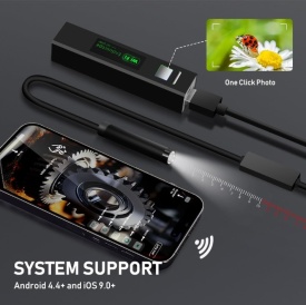 Camera endoscopica wireless HD WIFI pentru telefon compatibila cu iOS si Android 720p, cablu de 5 m - Img 11