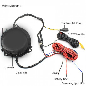 Camera marsarier flip in sigla pentru VW Passat B6, B7, Golf 6, EOS, CC, BEETLE, Polo - Img 2