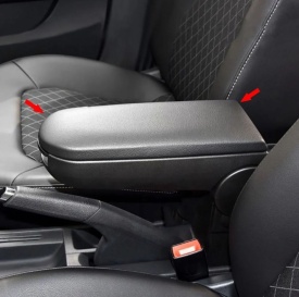 Capac Cotiera auto compatibil cu VW GOLF IV, Bora, Passat B5, Polo, Negru Imitatie de piele - Img 7