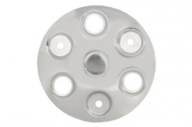 Capac roată, material oțel inoxidabil, număr de găuri: 6, diametru jantă: 17,5 inch, plin