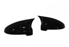Capace oglinda compatibile cu Audi A4 B9 2016-2021 Negru lucios Batman Style - Img 3