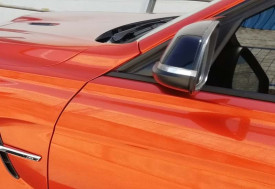 Capace oglinda compatibile cu BMW seria 1 F20 F21 2011-2019 Negru lucios Batman Style - Img 4