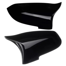 Capace oglinda compatibile cu BMW seria 5 F10 2014-2017, Seria 7 F01 2013-2015, seria 6 2014-2018, Negru lucios M-Design, cu clipsuri, inlocuiesc capacele originale - Img 2
