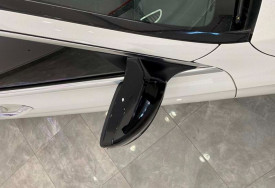 Capace oglinda compatibile cu Mercedes clasa C W205 2014-2020 Negru lucios Batman Style - Img 4