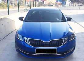 Capace oglinda compatibile cu SKODA OCTAVIA III 2013-2020 Negru lucios Batman Style - Img 7