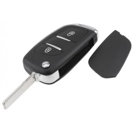 Carcasa cheie tip briceag cu 2 butoane compatibil Citroen Berlingo, C2, C3, C3 II, C3 Picasso, C3 Plurier, C4, C4 II, C4 Cactus, C4 Aircross, C5 II, C5 III, C6, C8, DS 3, DS 4 lama 8 mm