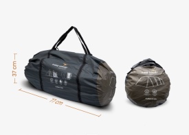 Cort camping gonflabil, tip tunel, Easy Camp Kullen 6 Air, 600x380x200 cm, pentru 6 persoane - Img 12
