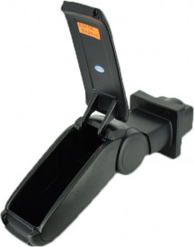 Cotiera auto compatibila cu SKODA OCTAVIA II 2004-2010, Negru, Imitatie piele, Lichidare stoc! - Img 4