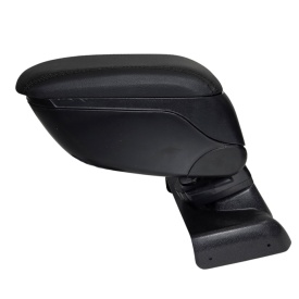 Cotiera auto neagra compatibila Ford Focus III 2011-2018, piele ecologica - Img 2