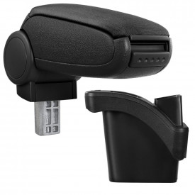 Cotiera auto Renault Megane II 2002-2008, negru, imitatie de piele