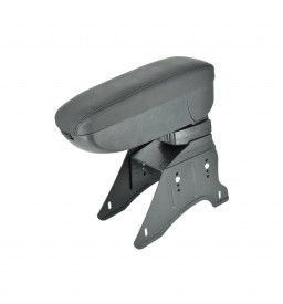 Cotiera auto universala neagra si cusatura neagra piele ecologica - Img 1