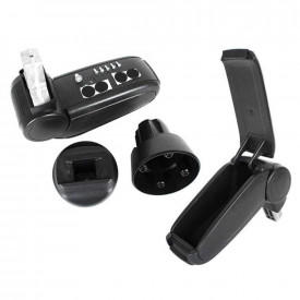 Cotiera auto VW UP 2011-2019, negru, imitatie de piele - Img 3