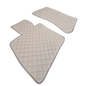 Covorase auto, mochete auto piele ecologica compatibile BMW X5 E70 2007-2013, culoare bej - Img 3