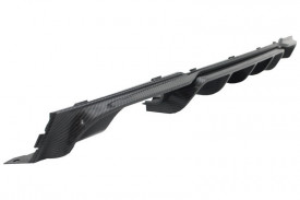 Difuzor Bara Spate Carbon Evacuare Stanga compatibil cu BMW Seria 3 F30 F31 2011-2018 M Performance Design, negru mat - Img 5