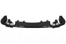 Difuzor Bara Spate compatibil cu Audi A5 F5 Facelift S-Line 2020-> Negru Lucios - Img 4