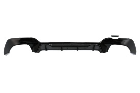 Difuzor Bara Spate compatibil cu BMW 3 Series G20 G28 Sedan G21 Touring 2019-> M340i M Look Negru cu Inserie Carbon - Img 6
