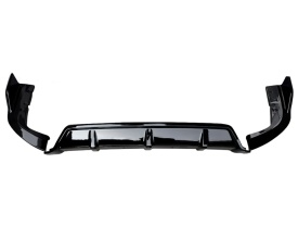 Difuzor bara spate compatibil cu BMW X5 G05 2018->, 3 piese, negru lucios