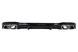 Difuzor Bara Spate compatibil cu Mercedes E-Class W213 Facelift Sedan 2020-> Negru Lucios - Img 1