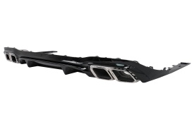 Difuzor Bara Spate compatibil cu Mercedes E-Class W213 Facelift Sedan 2020-> Negru Lucios - Img 7
