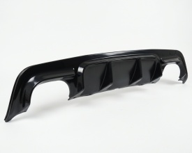 Difuzor Bara Spate cu Evacuare Dubla dreapta si stanga compatibil cu BMW Seria 5 E60 2003-2010, negru lucios