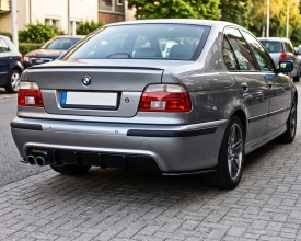 Difuzor Bara Spate Cu Evacuare Dubla stanga compatibil cu BMW Seria 5 E39 1995-2003 M5 Design - Img 5