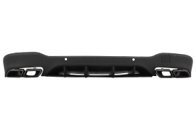 Difuzor Bara Spate cu Evacuari Negre compatibil cu Mercedes GLC X253 SUV 2015-2019 GLC63 Design Night Package - Img 6